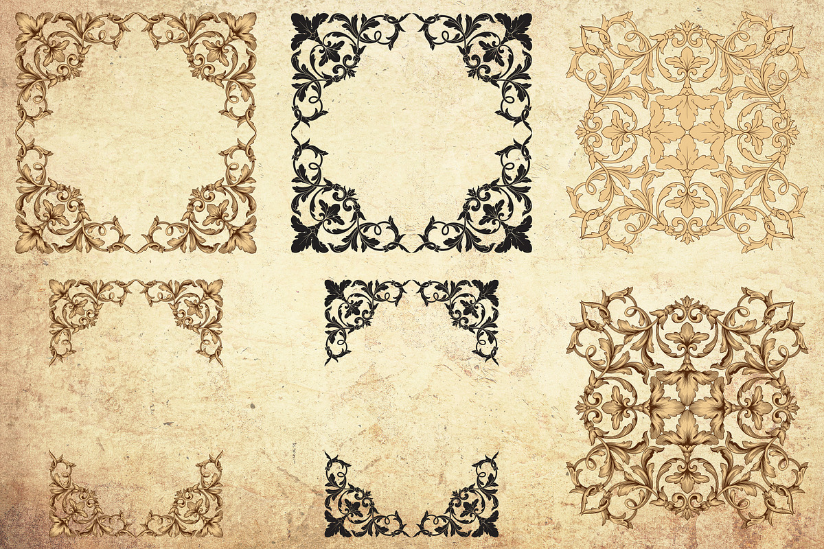 Vintage Ornaments in baroque style, a Decorative Illustration by Samira (Photo 4 of 6)