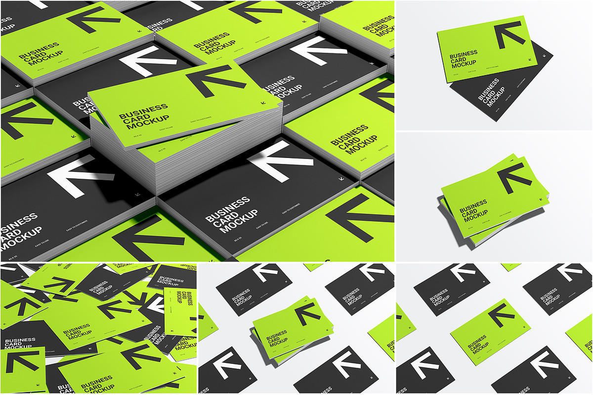 Landscape Business Card Mockup, an Advertising Mockup by Rizky Audymas (Photo 1 of 7)