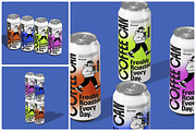 Coffee Can Mockup, a Packaging Mockup by Unerispace (Thumbnail 1 of 5)