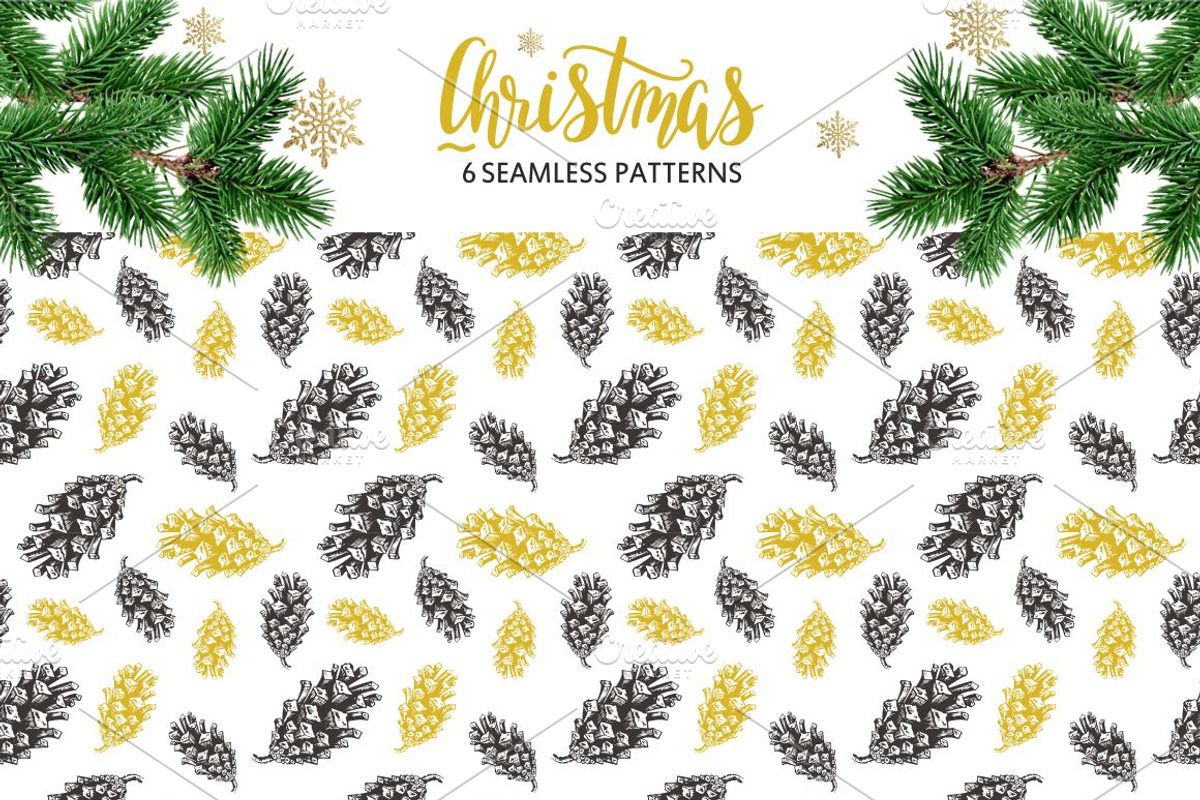 Christmas lettering & design element, an Illustration by OlgaAlekseenko (Photo 3 of 4)