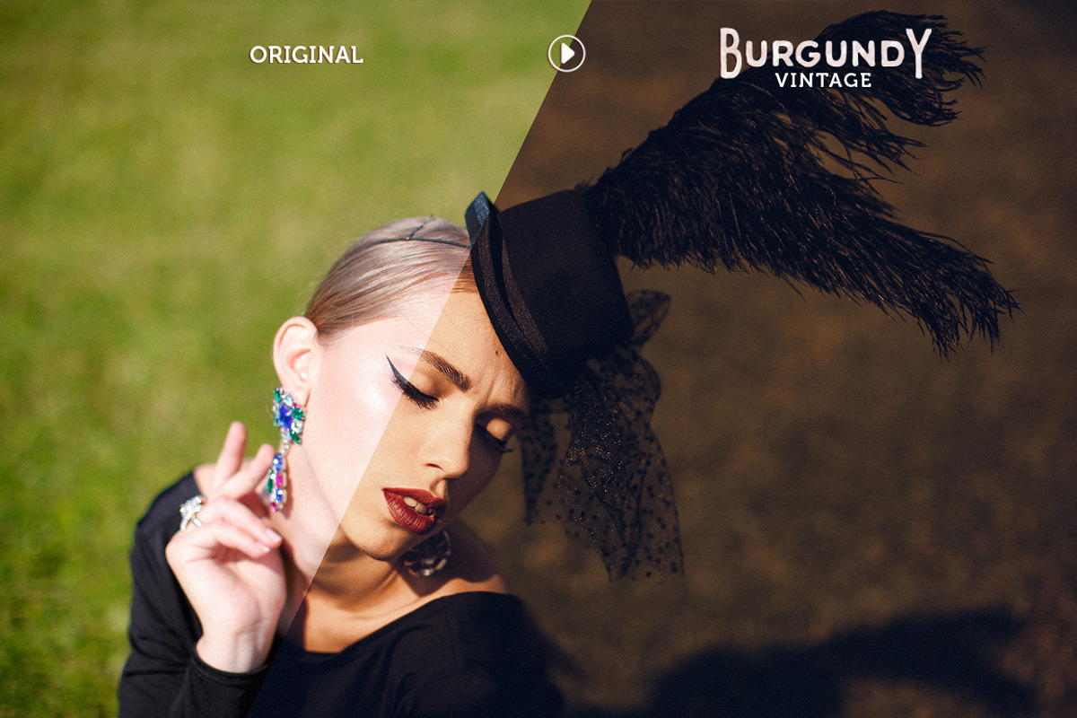 Burgundy Lightroom Preset Pack preview 8
