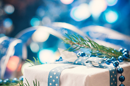 Christmas gift box featuring gift, box, and christmas, a Holiday Photo by piter.goskov