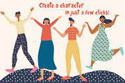 Generator characters of people, an Object Graphic by PawLoveArt (Thumbnail 8 of 10)
