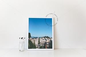 White 8x10 Frame Mockup