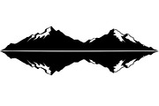 Mountain Reflection SVG Bundle, a Graphic by hafijul (Thumbnail 5 of 10)