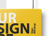 Sign on rope PSD Mockup, a Merchandise Mockup by GreatFruit (Thumbnail 6 of 6)