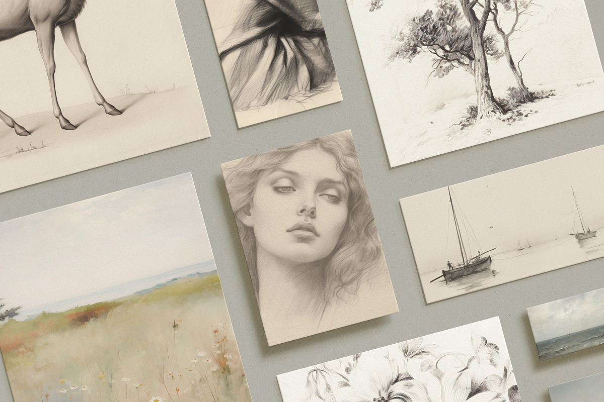 Minimalist Vintage Prints & Posters, a Background Graphic by Laras Wonderland (Photo 4 of 12)
