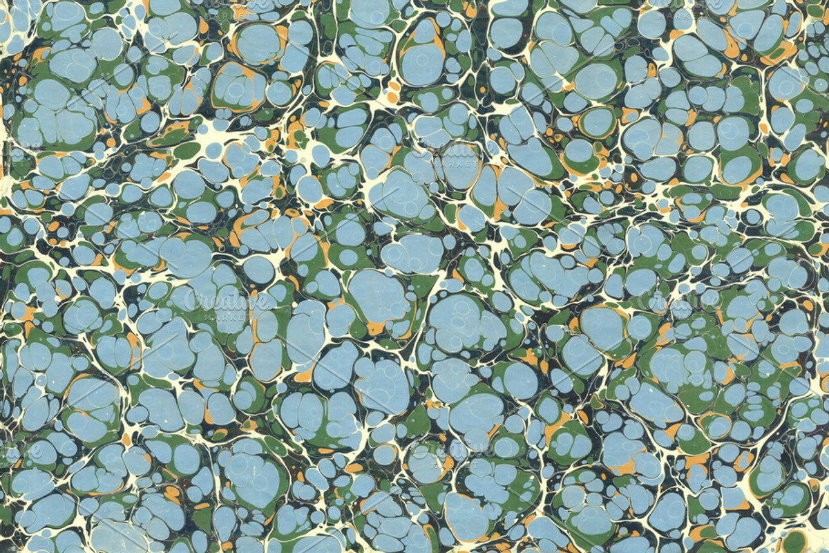 3 Hand Marbled Papers Forest, a Texture Graphic by Marblingdom (Photo 3 of 4)