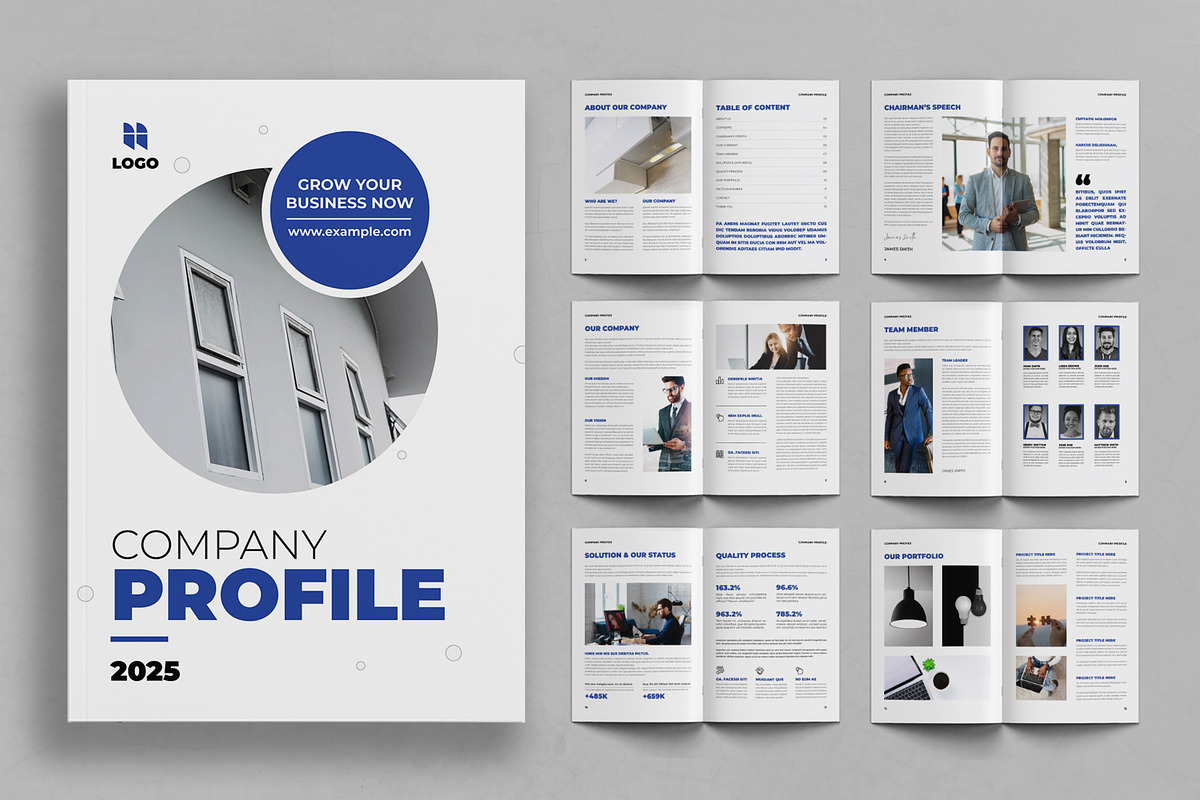 Company Profile Template, a Brochure Template by ContestDesign (Photo 1 of 3)