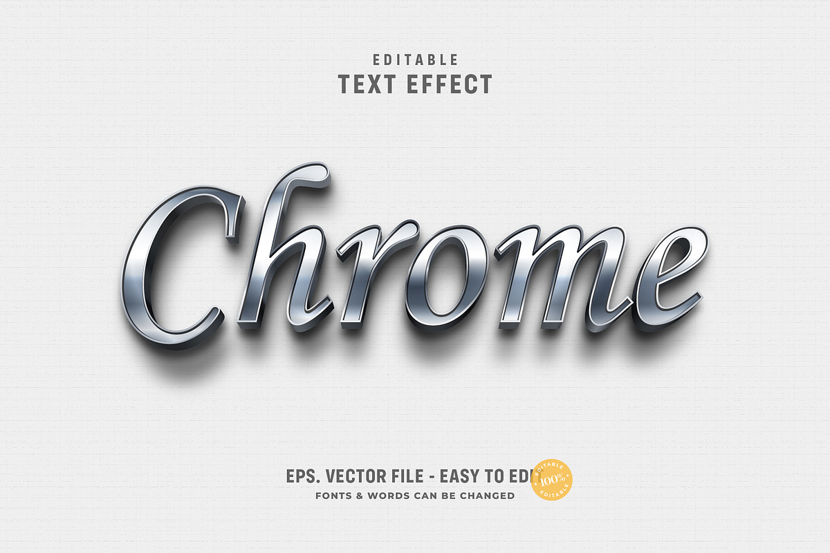3D Chrome Text Effect, a Layer Style Add-On by zdson (Photo 2 of 2)