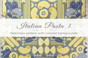 Seamless pattern of Italian pasta 3, a Pattern Graphic by Yummy (Thumbnail 1 of 6)