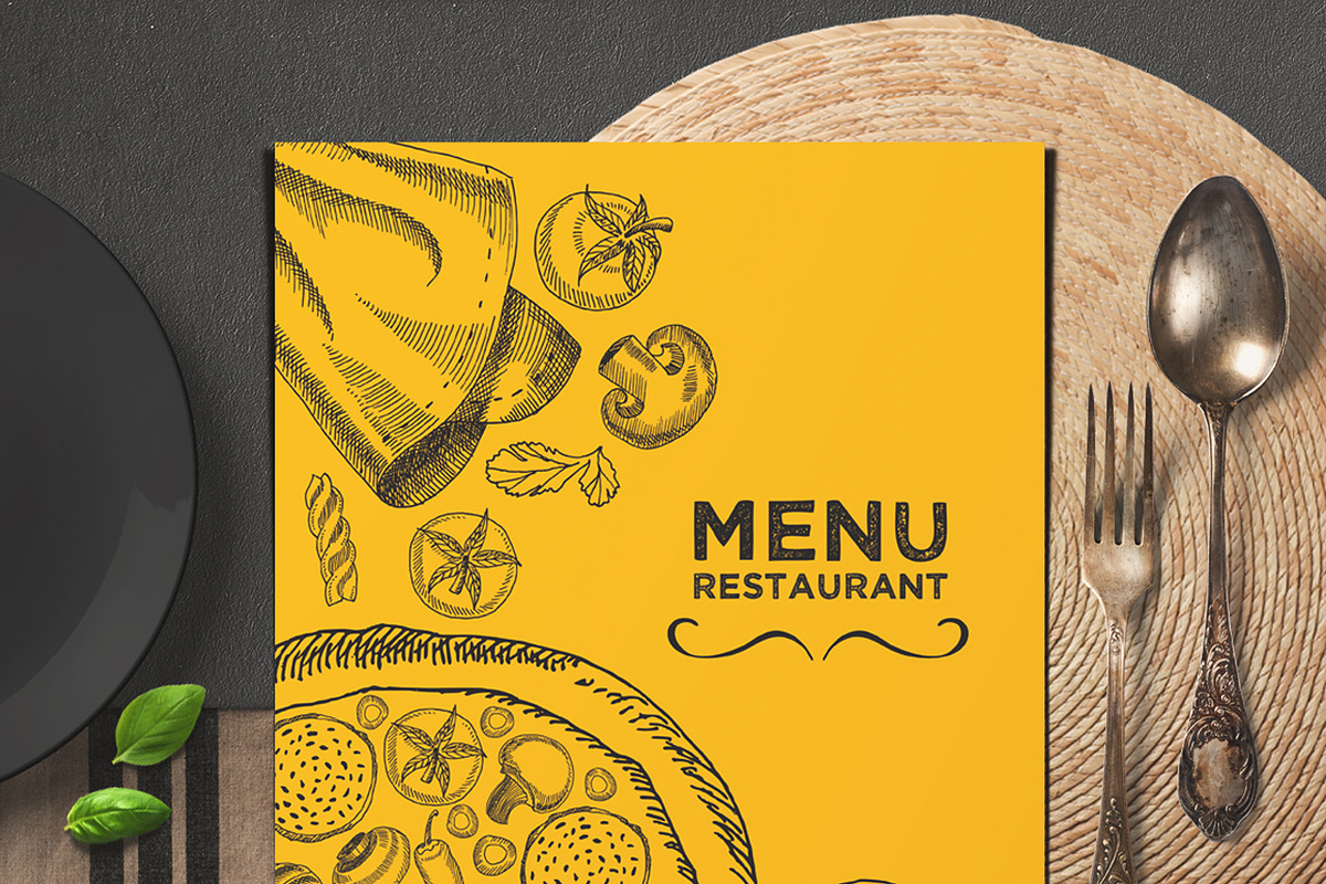 FREE! Trifold + Menu Template, a Brochure Template by BarcelonaShop (Photo 4 of 5)