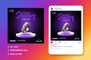 Jewelry Social Media post, a Social Media Template by Vectorzone (Thumbnail 2 of 3)