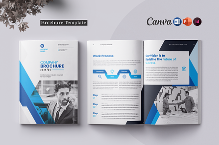 Brochure | Canva, Word, PPTX, IND, a Brochure Template by ArtisticLand