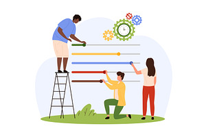 Improvement and customization of, a Technology Illustration by Flashvector