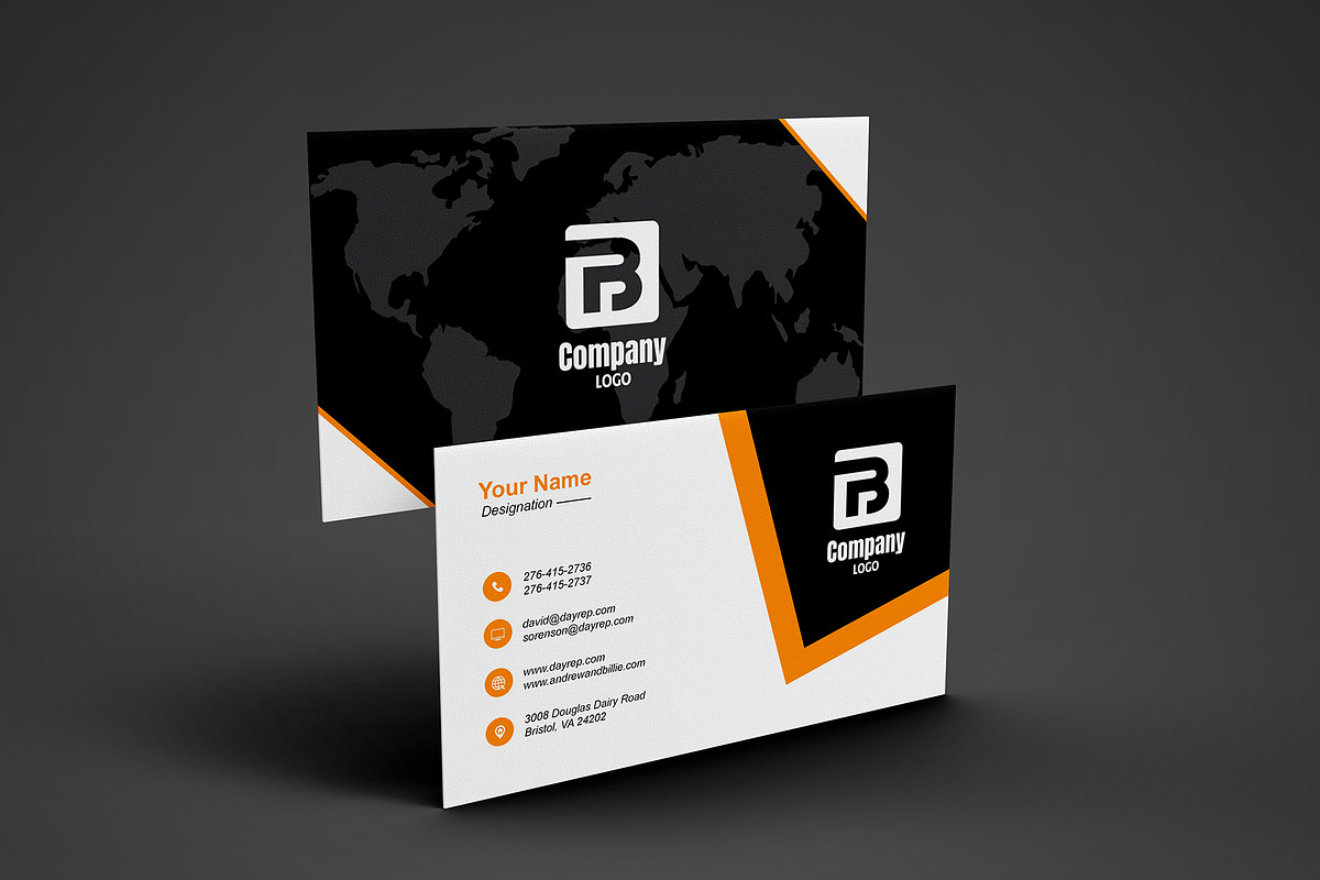 Corporate Agency Busines Card Template preview 3