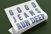 Denim Drip Font, a Sans Serif Font by Handmadefont (Thumbnail 12 of 14)
