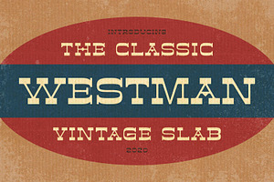 Sale! Westman - Classic Vintage Slab