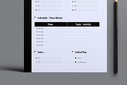 Clean Daily Planner Template, a Stationery Template by MightyDesign (Thumbnail 3 of 8)