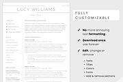 ATS Resume BUNDLE - Minimalist CV, a Resume Template by MondaySpark (Thumbnail 3 of 10)