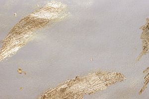 Glowing sparkles on beige watercolor, an Abstract Photo by Anntuan