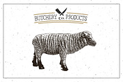 Butcher Shop Lamb Logo Template, an Animal Illustration by Lemon Workshop (Thumbnail 3 of 3)