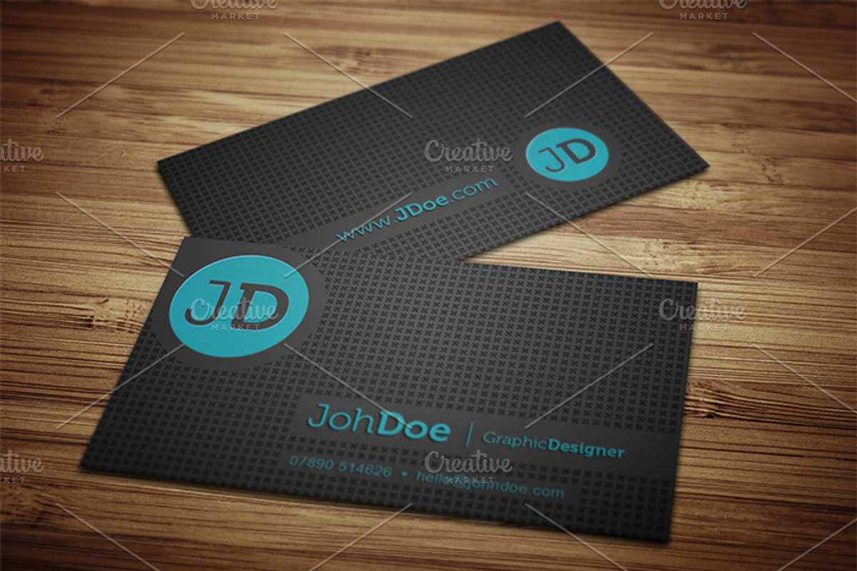 Dark Bussines Card Template, a Business Card Template by PRtopdesign (Photo 1 of 3)