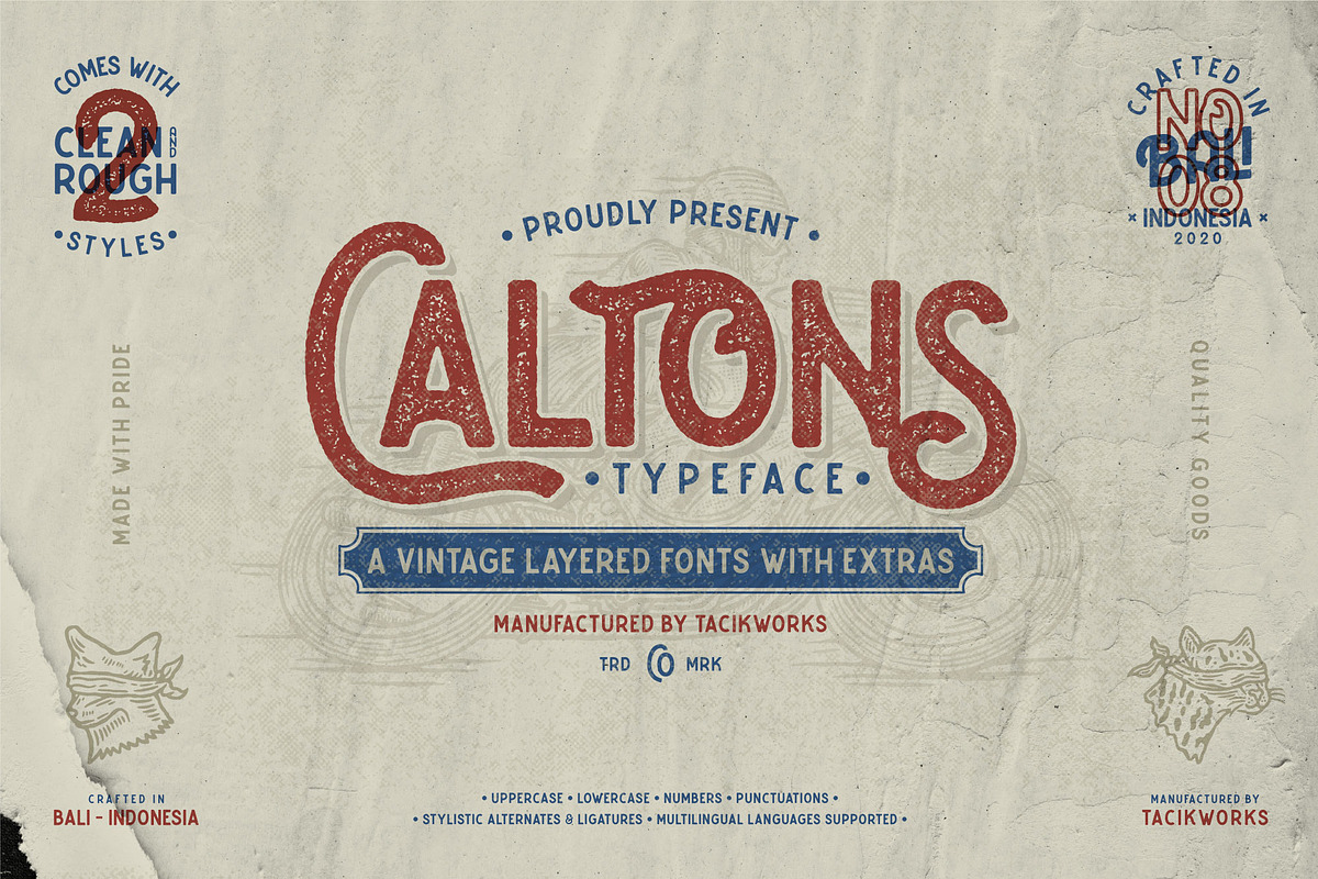 Caltons Typeface With Extra Bonus