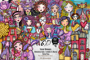 Vivid Whimsy: Whimsical paper dolls