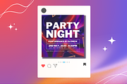 Vibrant Party Night Social Media, a Social Media Template by TemplateCastleStore (Thumbnail 3 of 9)