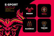 4 E-sport Mascot Logo Designs, a Branding & Logo Template by Artnivora.Std (Thumbnail 1 of 2)