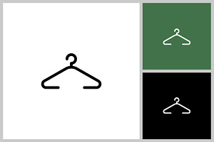 Shirt hanger vector icon in thick li, an Outline Icon by quadrazo