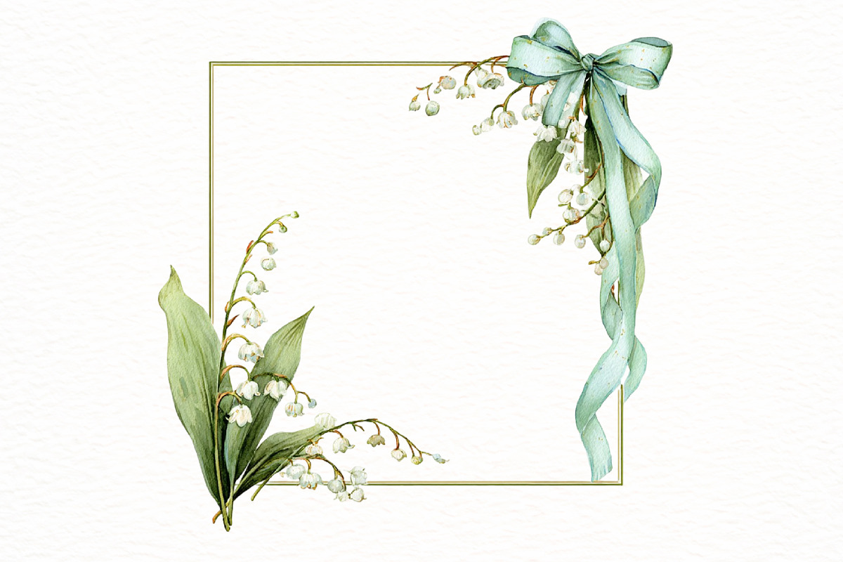 Easter Lily of the Valley Frames Cli, an Illustration by Designworld (Photo 6 of 7)