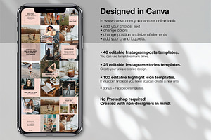CANVA Pink Instagram Templates