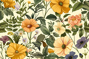 Wildflower Garden Seamless Pattern, a Pattern Graphic by UniqueMe (Thumbnail 6 of 14)