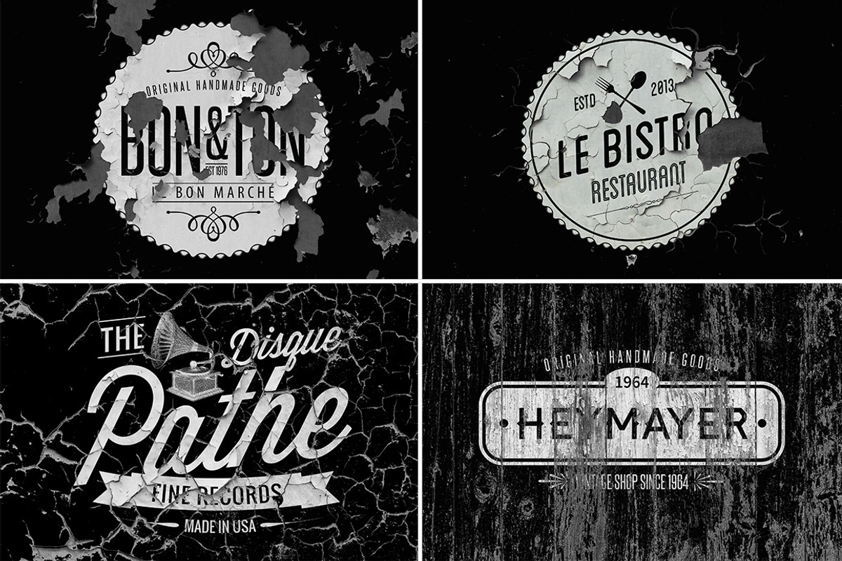 Vintage Overlay Black Version preview 3