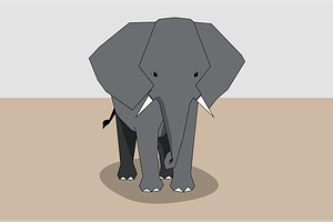 Vector Illustration Elephant, an Animal Illustration by Prince Cyber Graphics