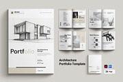 Architecture Portfolio Template, a Brochure Template by Cleffon_Graphic_Studio (Thumbnail 1 of 7)