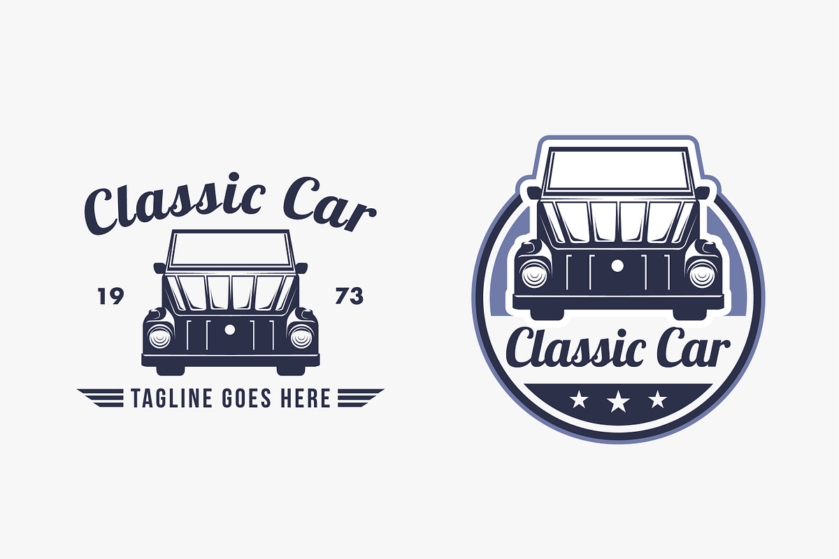 Set Vintage retro classic car logo, an Object Graphic by DOMHOUZE