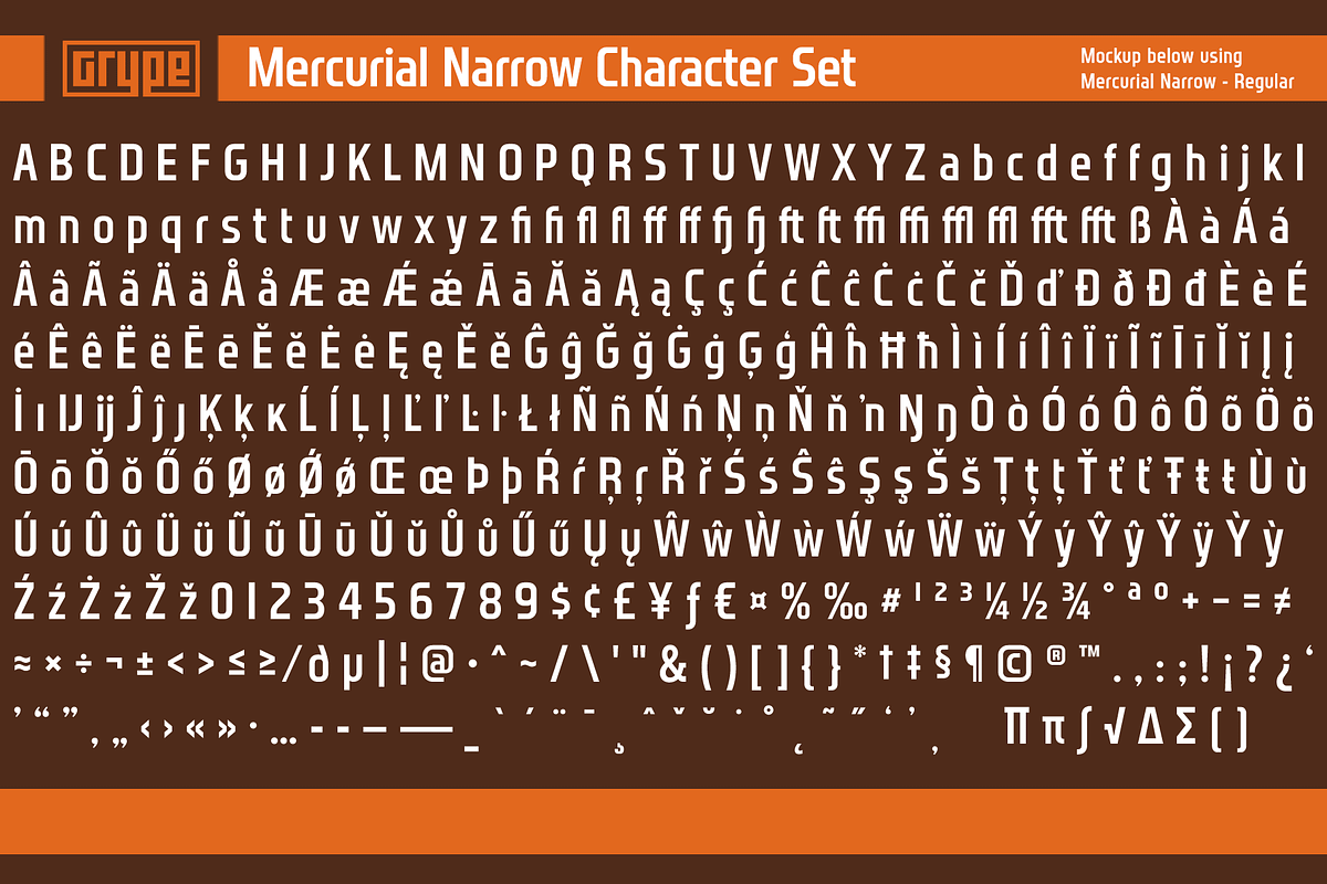 Mercurial Complete Collection, a Sans Serif Font by GRYPE (Photo 7 of 9)
