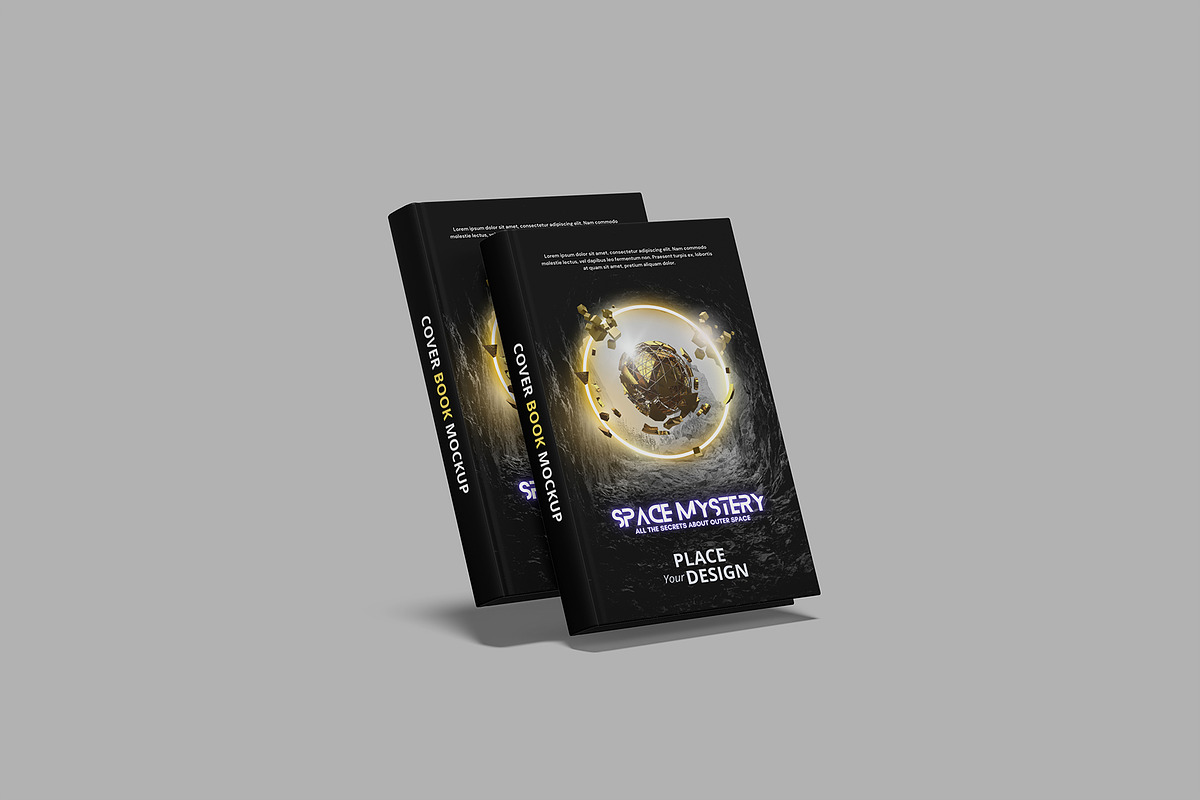 Realistic Premium Cover Book Mockup, a Books & Magazine Mockup by lamorastudio (Photo 5 of 11)