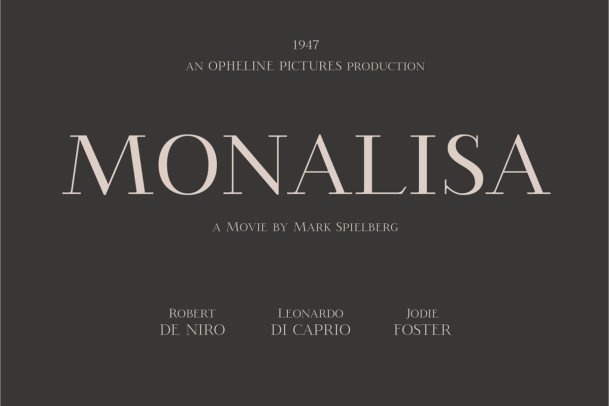 Opheline - 9 Fonts, a Serif Font by Nasir Udin (Photo 3 of 13)