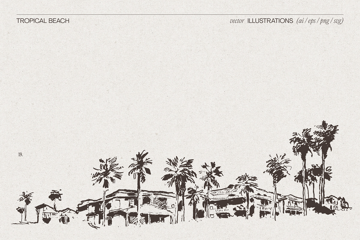 Summer Vacation Beach Collection, a Seasonal Illustration by TheMountBirdStudio (Photo 11 of 21)