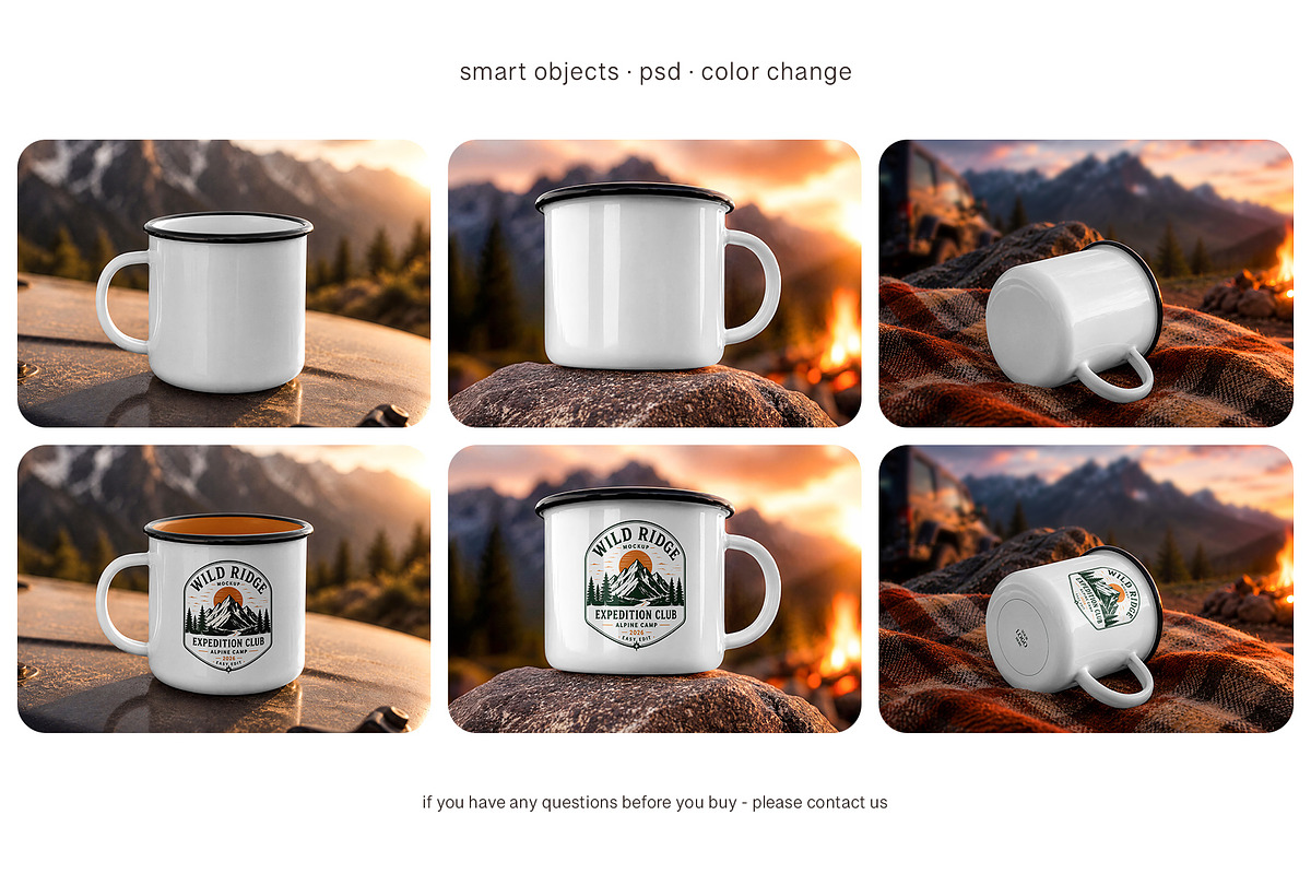 Enamel Metal Mug Mockup Set, a Cups & Container Mockup by Country4k (Photo 4 of 4)
