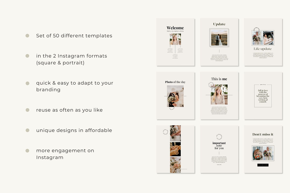 Instagram Post Template Photography, a Social Media Template by Visulize Design Studio (Photo 3 of 4)