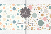 Star, Triangle and Polka Dot Pattern, a Pattern Graphic by lindoet23 (Thumbnail 1 of 5)