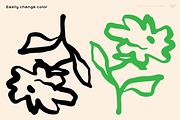 Organic Floral Clipart Bundle, a Decorative Illustration by ClayStudio (Thumbnail 3 of 10)