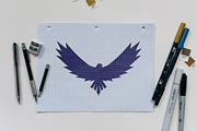 Eagle Hawk Falcon Bird Animal Logo, a Branding & Logo Template by jongcreative (Thumbnail 2 of 3)