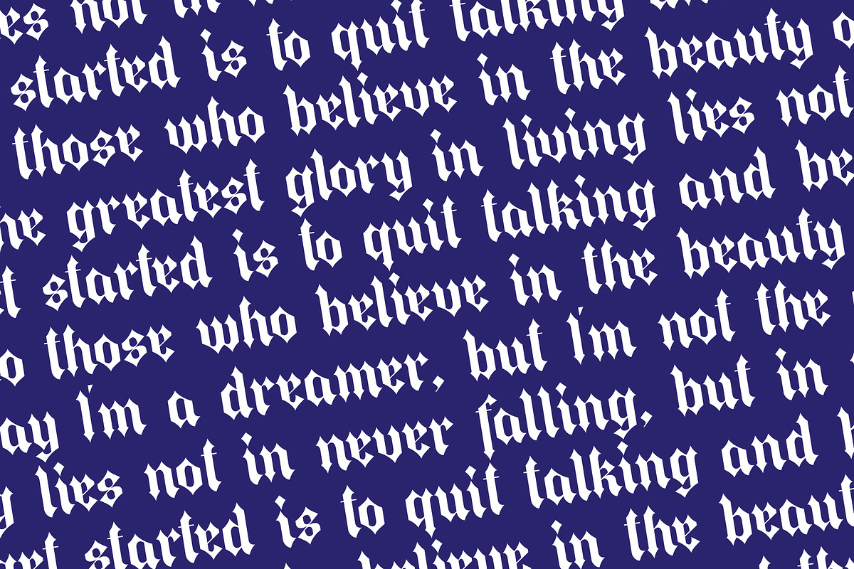 The Raffers Blackletter Font, a Blackletter Font by timelesstype.co (Photo 17 of 20)