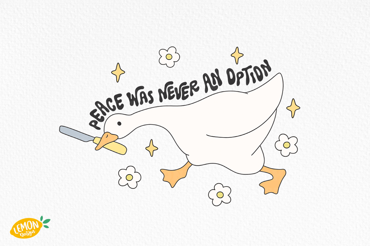 Retro Silly Goose PNG, an Animal Illustration by LemonDesign (Photo 7 of 13)